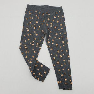 Toughskins | Girl's Gold Star Leggings | Grey & Gold | Various Sizes